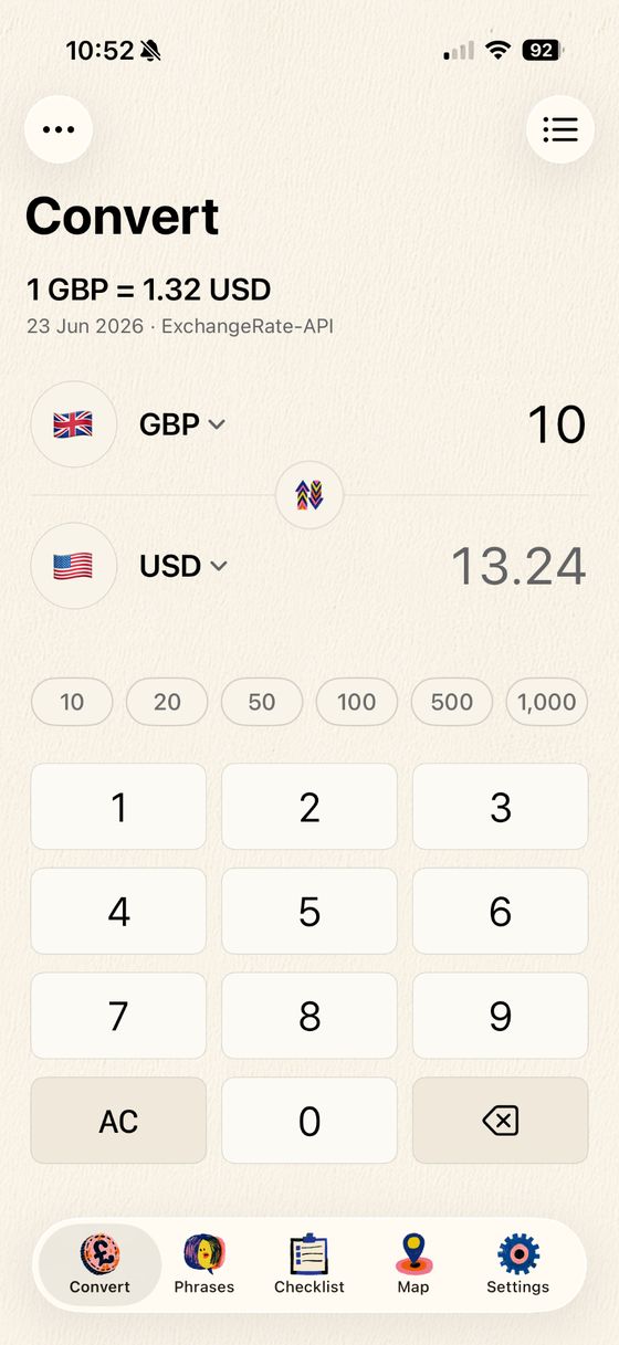 Convert currencies screenshot 1